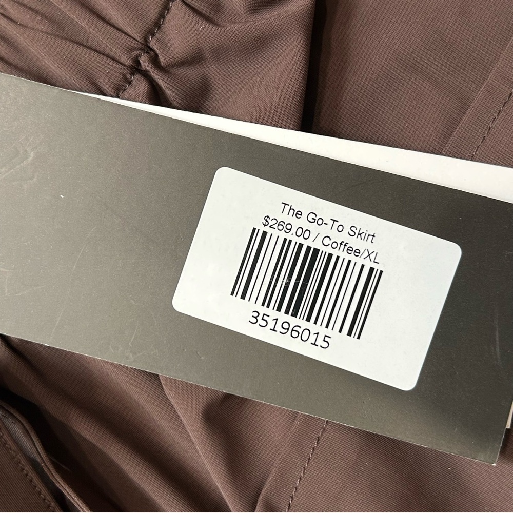 NWT Ruti The Go-To Skirt midi chocolate brown coffee size XL women’s - Picture 8 of 14